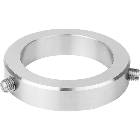 Kipp Shaft Collar DIN705, Form:A Grub Screw With Slot, Steel Bright 80X110, B=22 K0406.108001